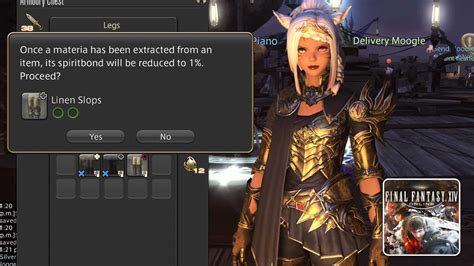 how do you equip materia ff14.